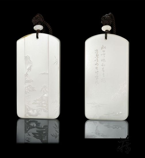 初出し 現物寫真 和田玉細密彫 麒麟送書 玉璧 玉牌  玉雕与书法的千年之恋和田玉鉴定保养知识大全-藏玉网- 藏玉｜藏玉APP_