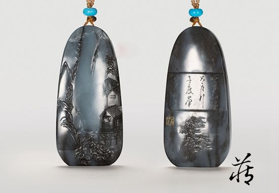 一脉相承的中国画与玉雕设计和田玉鉴定保养知识大全-藏玉网- 藏玉｜藏