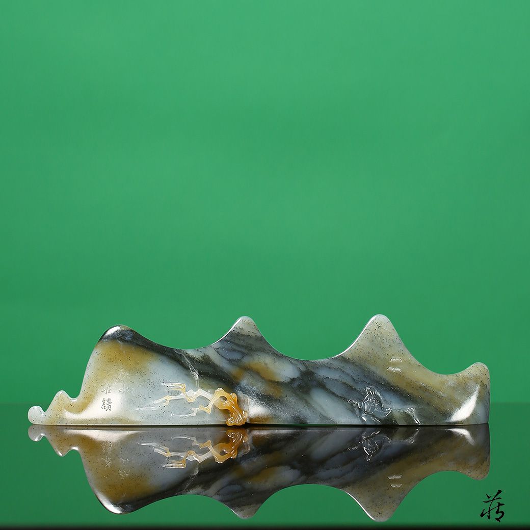 中国古董 骨董 和田玉 青玉 山石擺件 希少品 【仙境】 中国80年代 和田青玉有收藏价值吗_中国