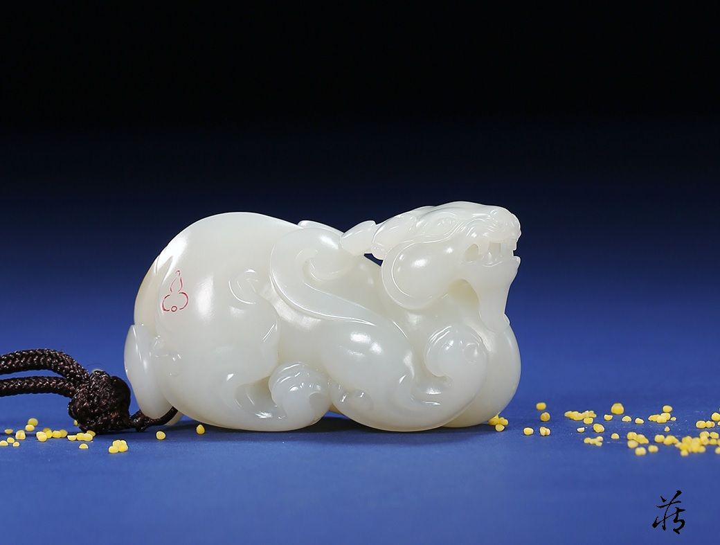 和田玉貔貅招财又辟邪，很多玩家却不懂规矩，把它们惹急和田玉鉴定保养