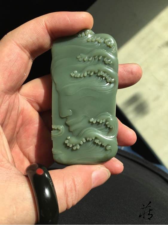 顶级的沙枣青和田玉,原来是这种