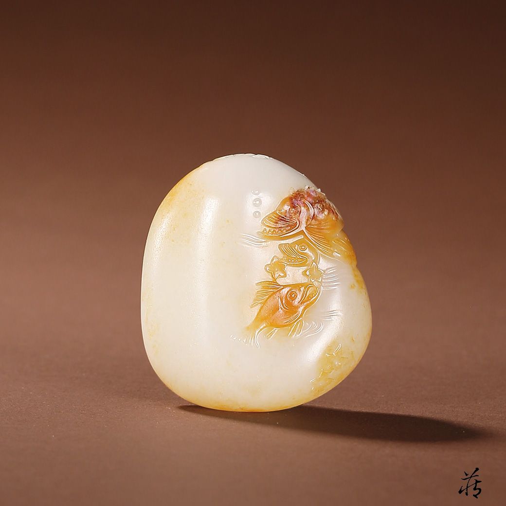 和田玉上不同的鱼，有着不同的寓意！和田玉鉴定保养知识大全-藏玉网