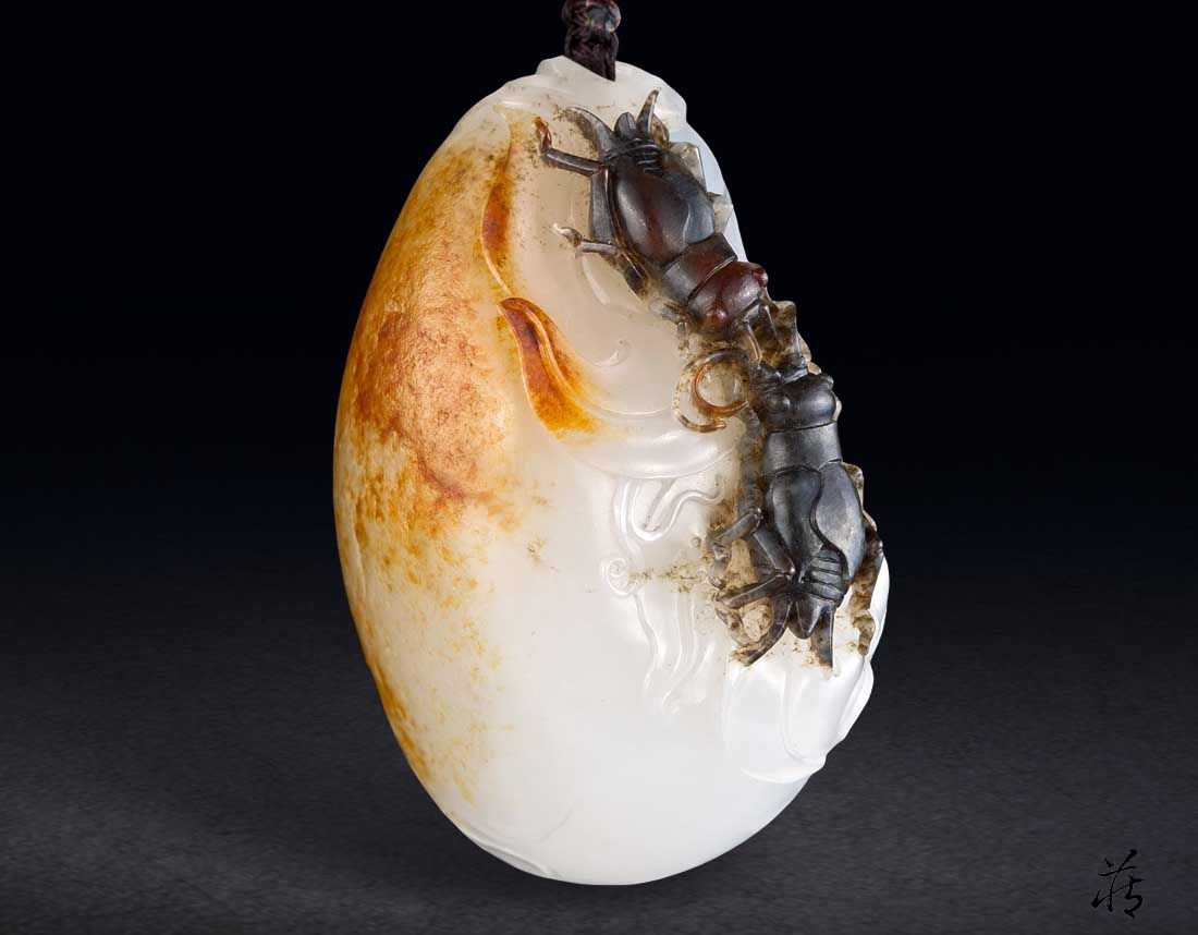 鹤鸣落英 玉石花鸟创作艺术