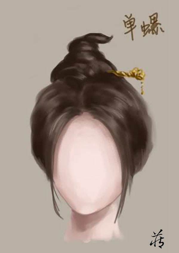 古代仕女发型示意图