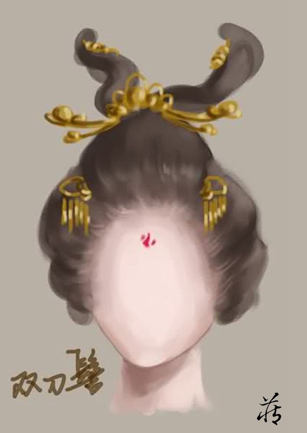 古代仕女发型示意图