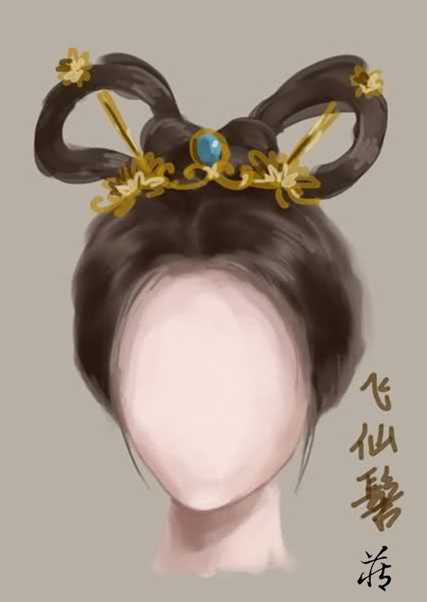 古代仕女发型示意图