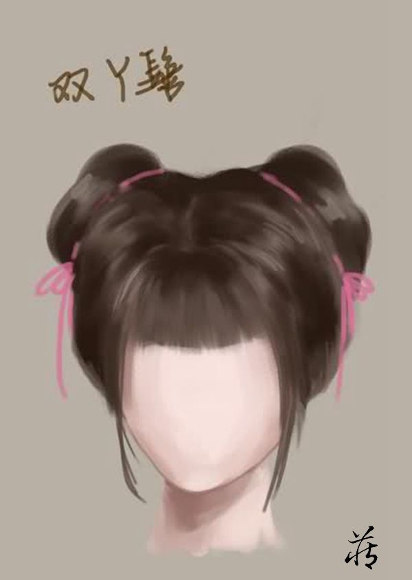 古代仕女发型示意图