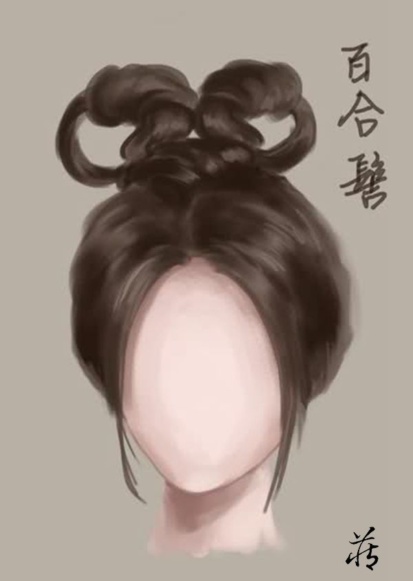 古代仕女发型示意图
