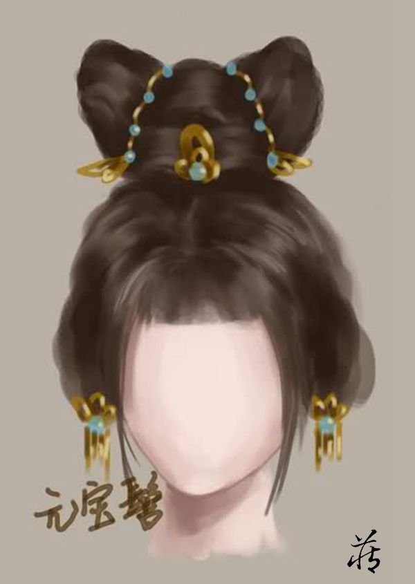 古代仕女发型示意图
