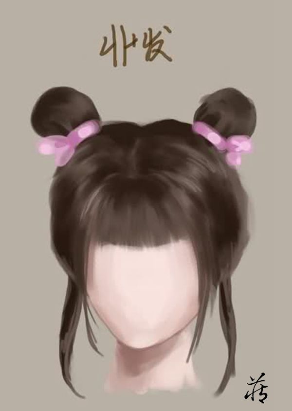 古代仕女发型示意图