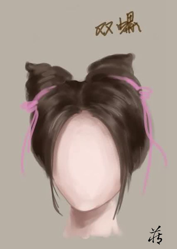 古代仕女发型示意图