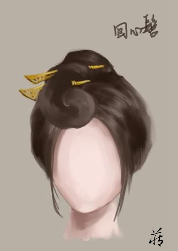 古代仕女发型示意图
