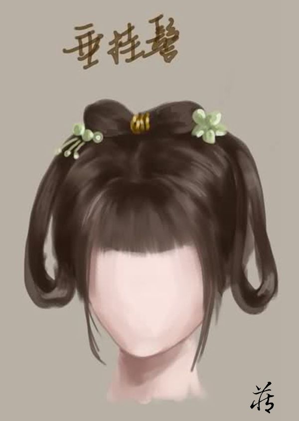 古代仕女发型示意图