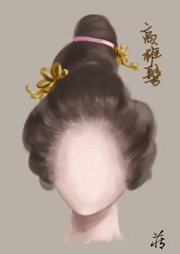 古代仕女发型示意图
