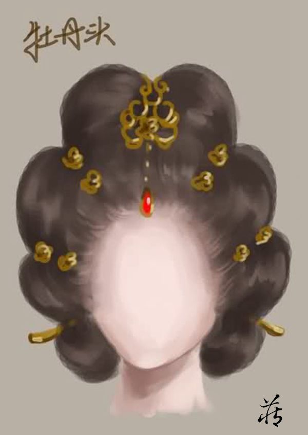 古代仕女发型示意图