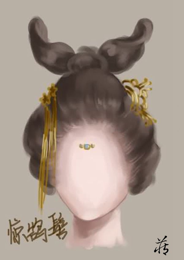 古代仕女发型示意图