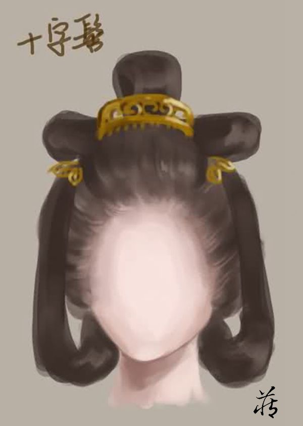 古代仕女发型示意图