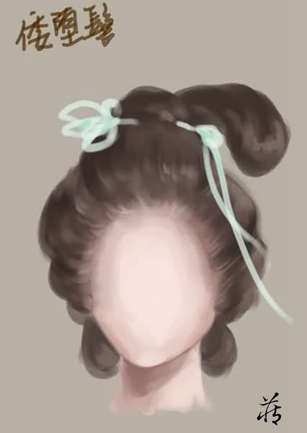 古代仕女发型示意图