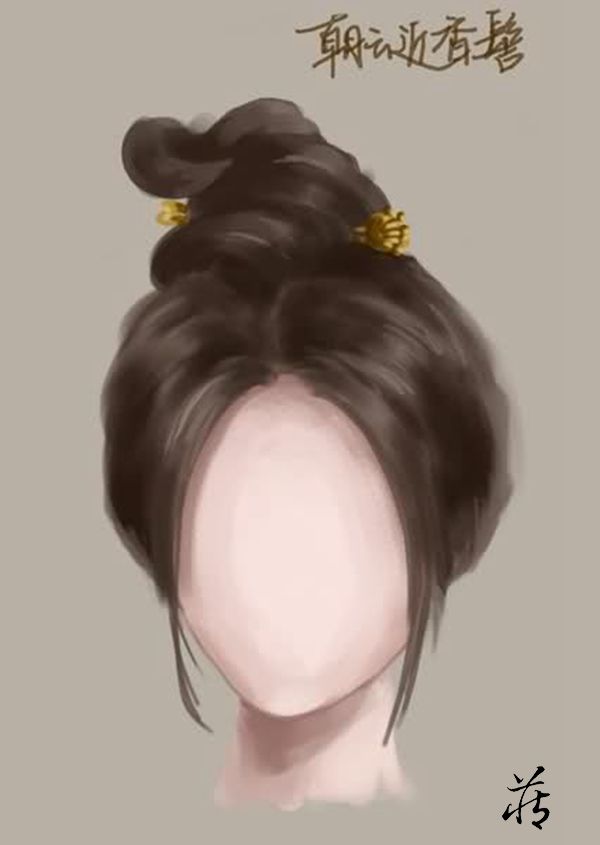 古代仕女发型示意图
