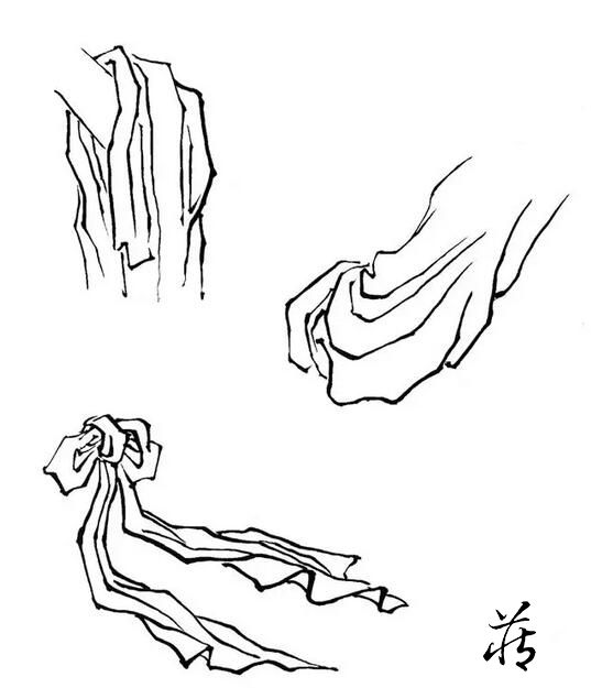 有起有收,流畅自如,显得细密绵长,富有流动性,画人物如春蚕吐丝,后人