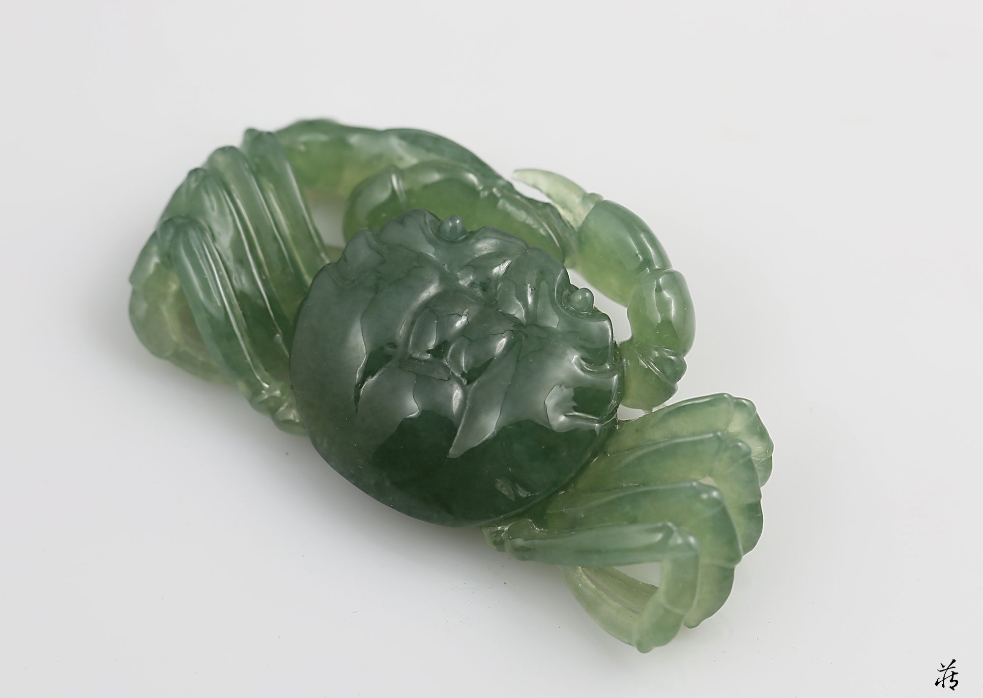 螃蟹只能吃和田玉雕的螃蟹让你舍不得吃太美