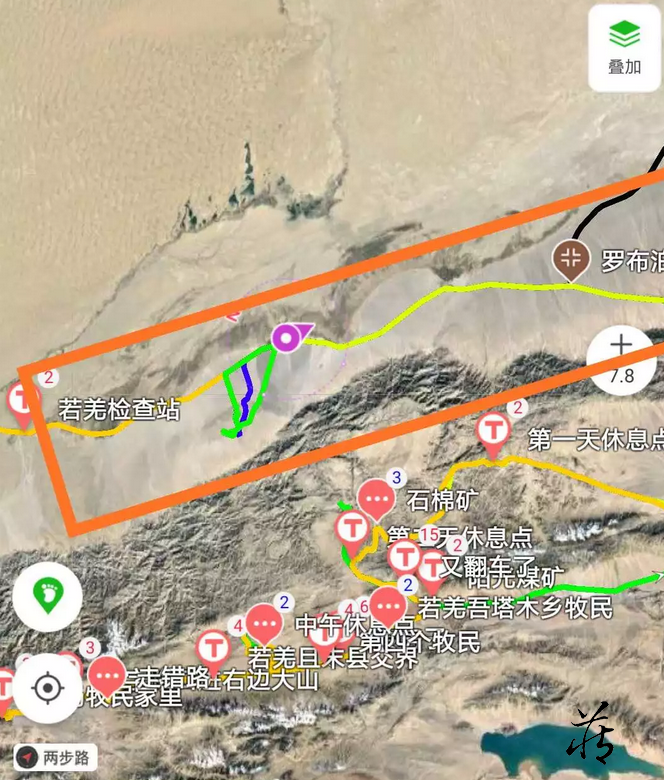 捡玉石的最西侧就是若羌和且末交界处的塔什萨依.