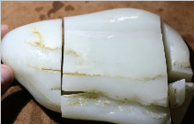 切一块光白籽和田玉，是怎样的体验？