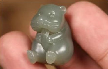 这样萌的和田玉小宠物，你有没有爱上它们
