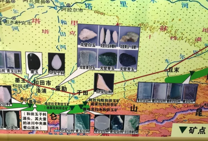 一张地图让你了解和田玉的不同产地
