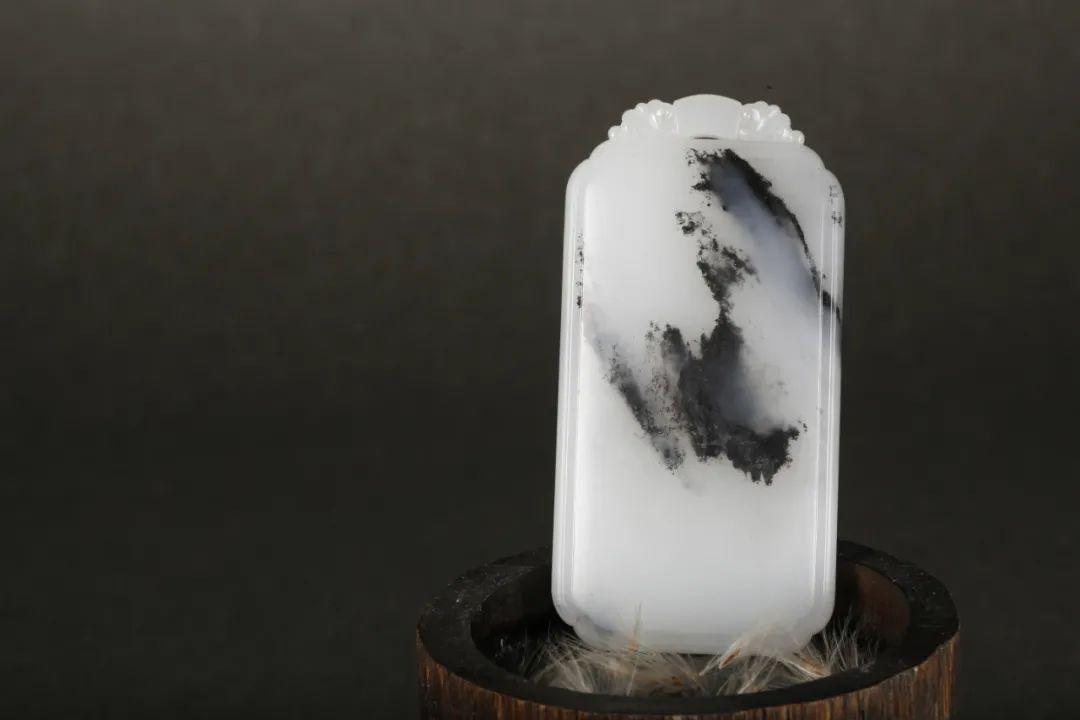 臻品丨山居秋暝，挂件，新疆和田青花籽料，邀您共赏